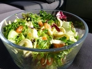 Калорийность салатов - Калорийность салатов, заправленных маслом 